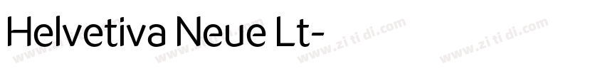 Helvetiva Neue Lt字体转换